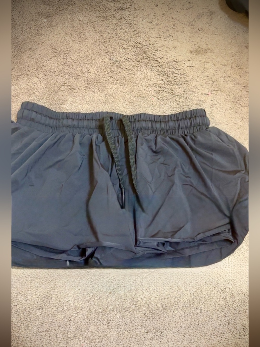 Women’s Black Athletic Drawstring Shorts